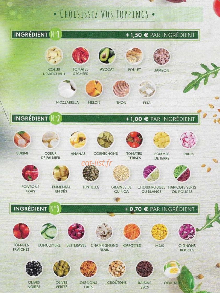 Fresh'Heure — carte page 3