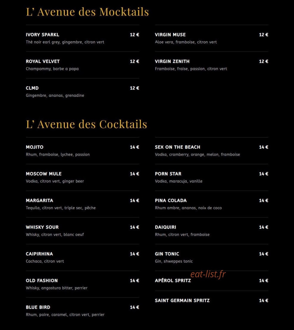 L’avenue — carte page 7