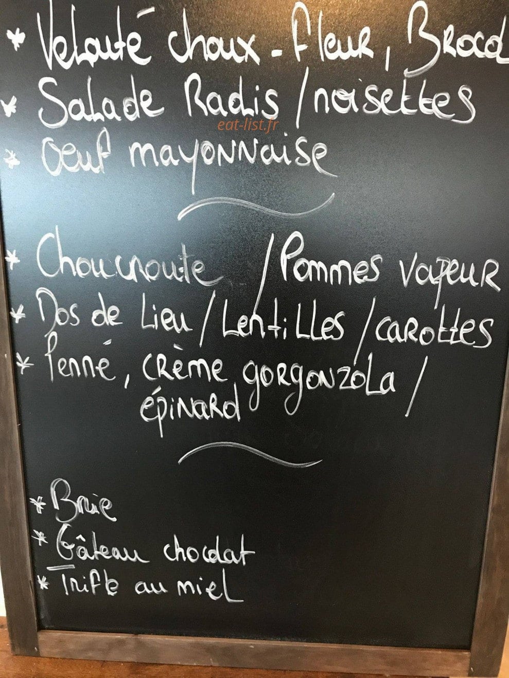 La Cantine de Mains d'Oeuvres — carte page 1