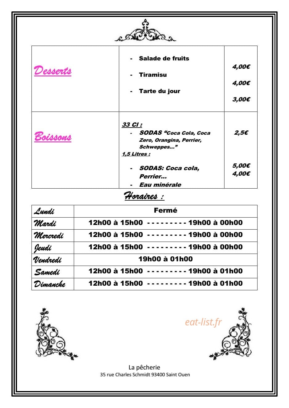 La pêcherie — carte page 2