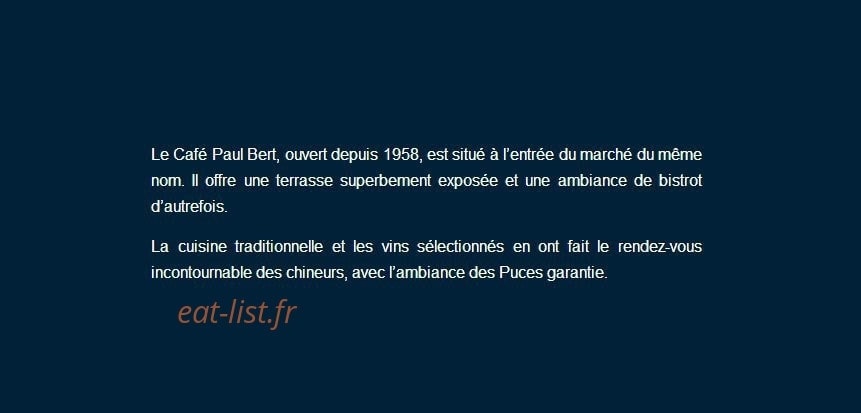 Le Paul Bert — carte page 1