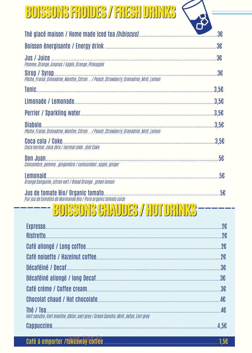 Le Social Bar — carte page 5