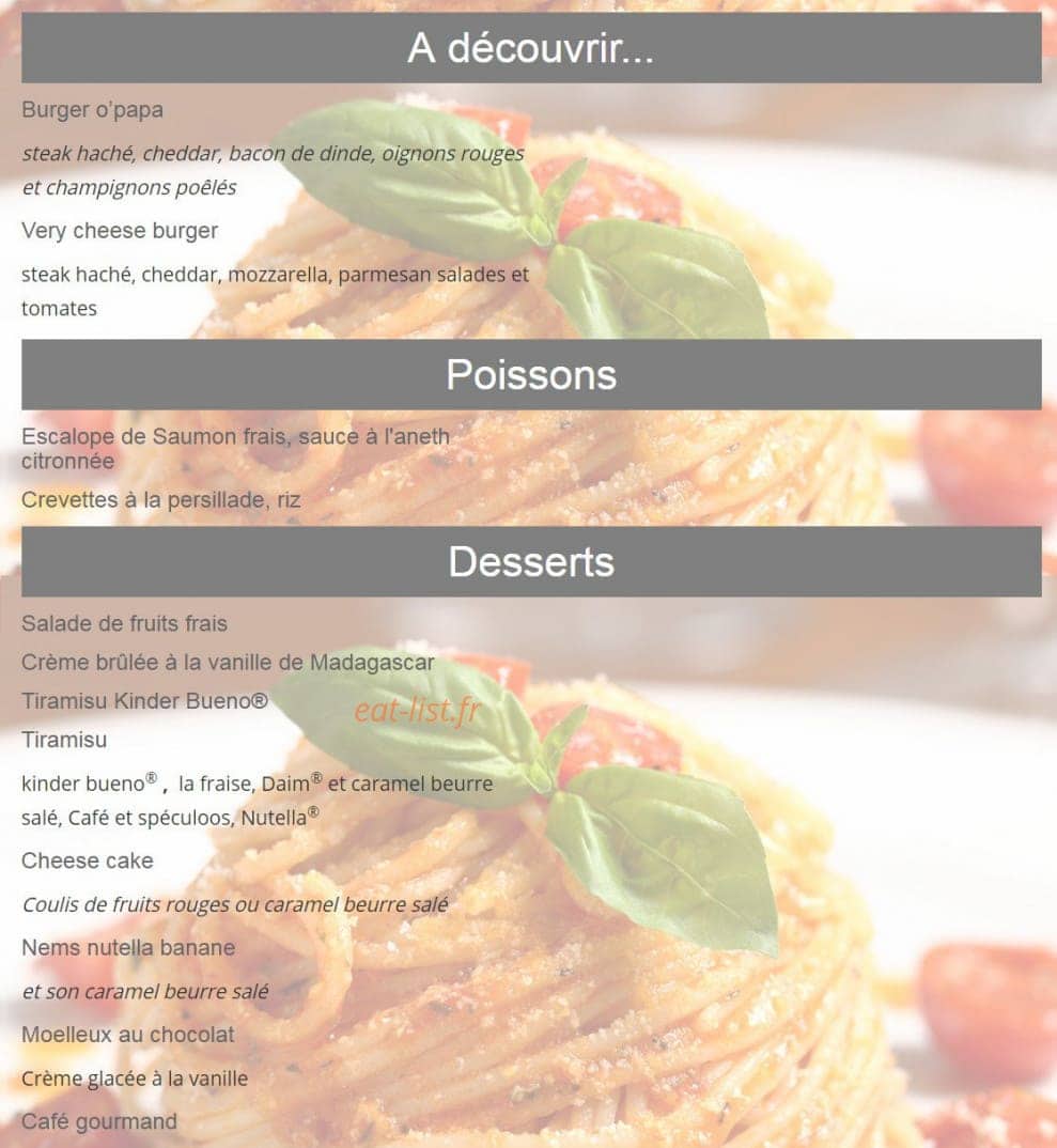 O'Papa — carte page 5