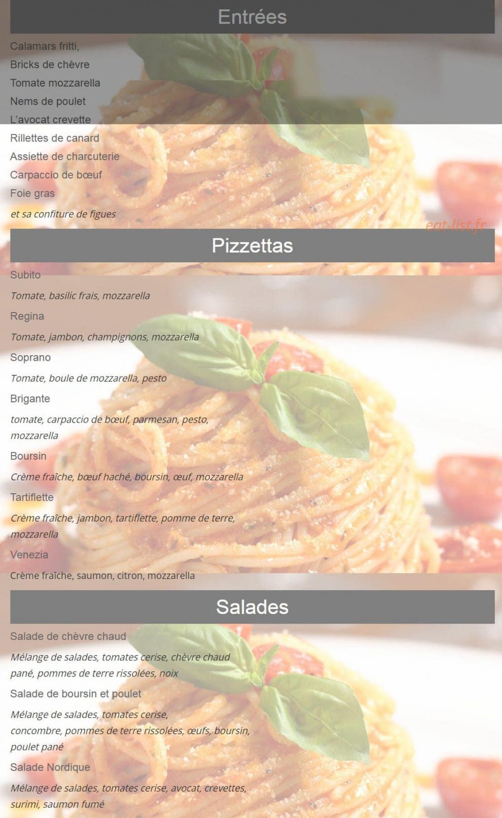 O'Papa — carte page 1