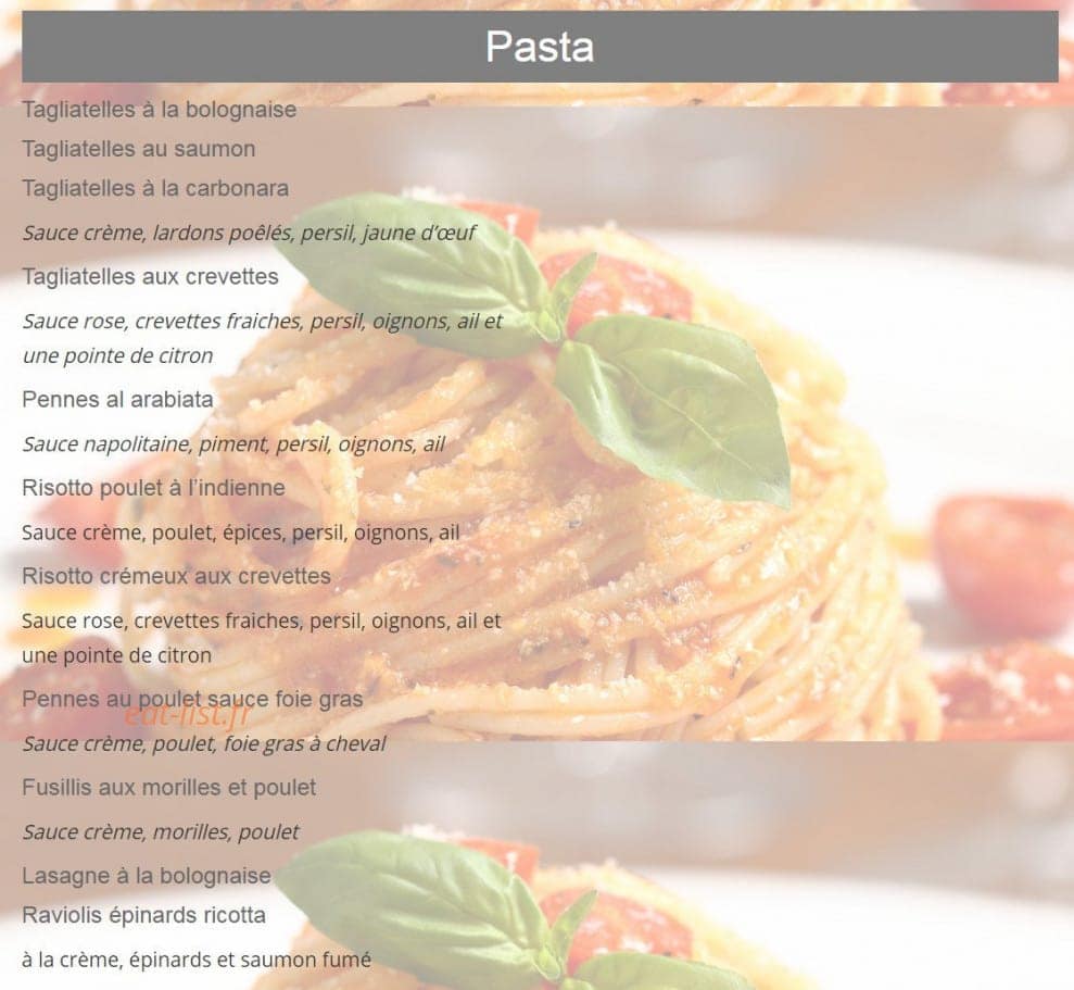 O'Papa — carte page 2