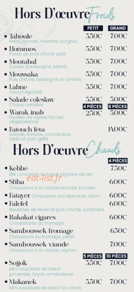 O'splendide — carte page 4