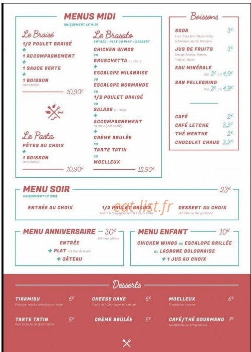 Oh Brasato — carte page 2