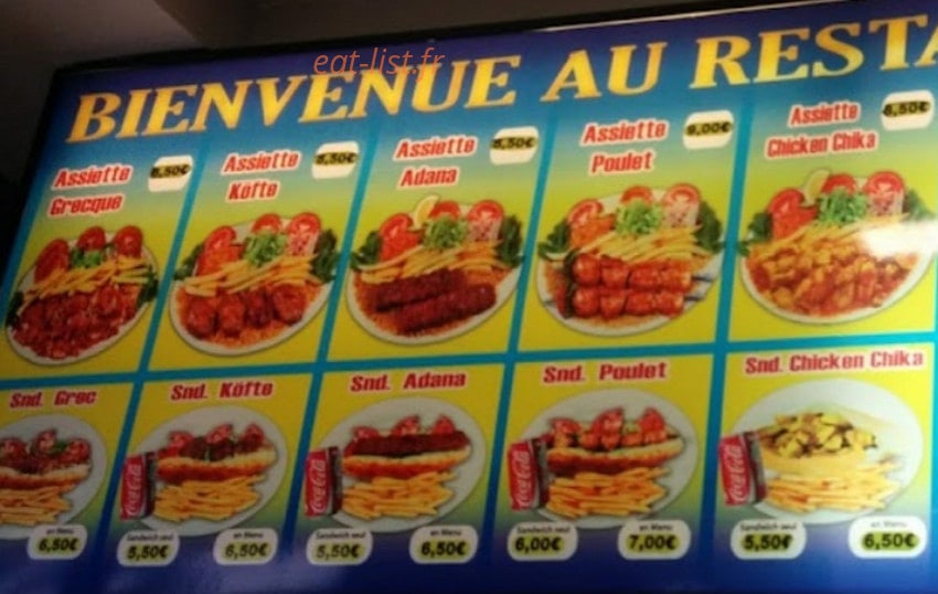 Restaurant Nemrut — carte page 1