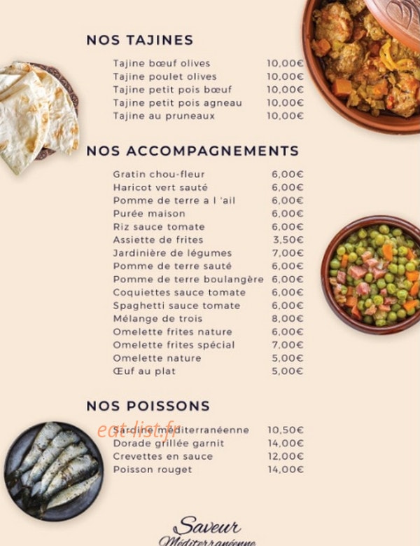Saveur Méditerranéenne — carte page 2