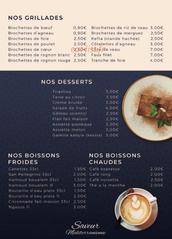 Saveur Méditerranéenne — carte page 3