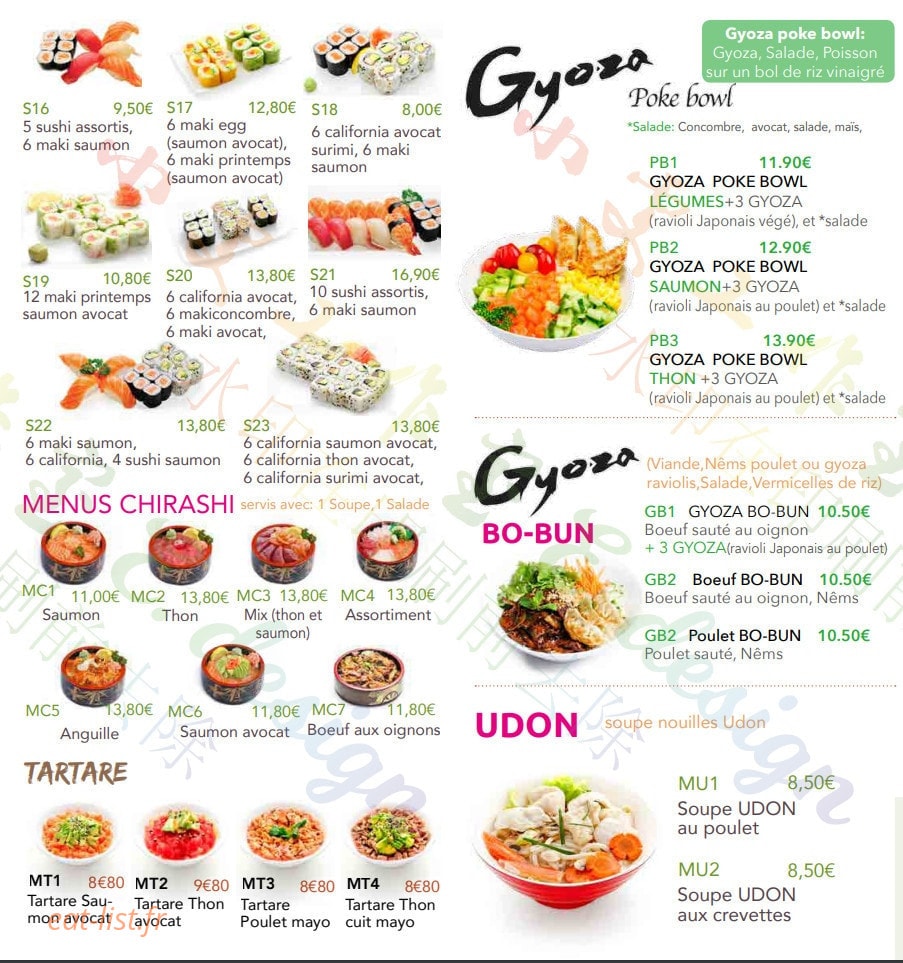 Sushi Huit — carte page 4