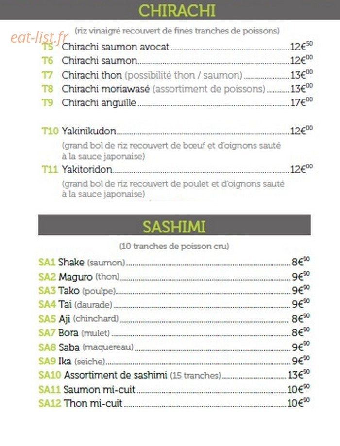Sushi Kyo — carte page 9