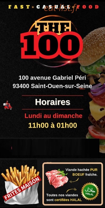 The 100% — carte page 1