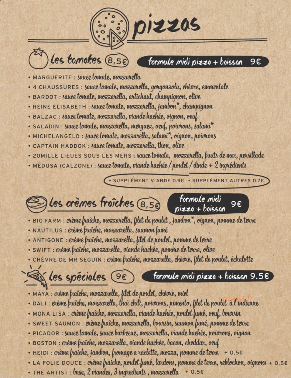 The Art — carte page 2