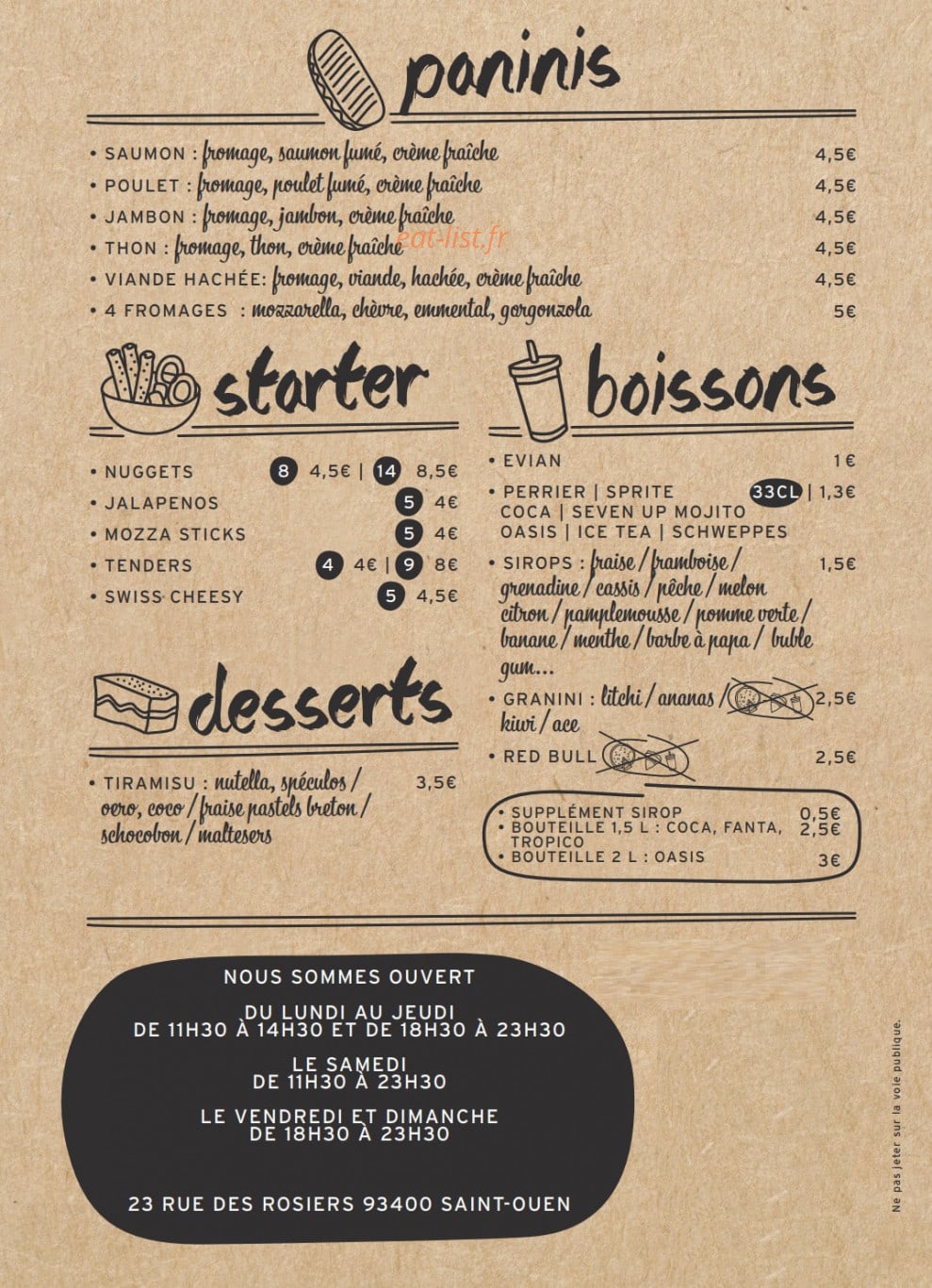The Art — carte page 4
