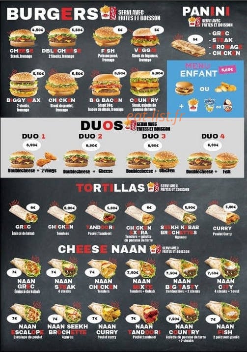 Time food aux puces — carte page 1