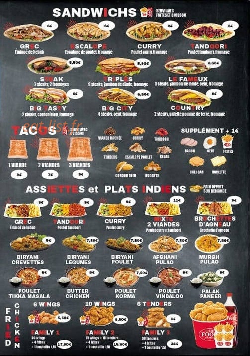 Time food aux puces — carte page 2