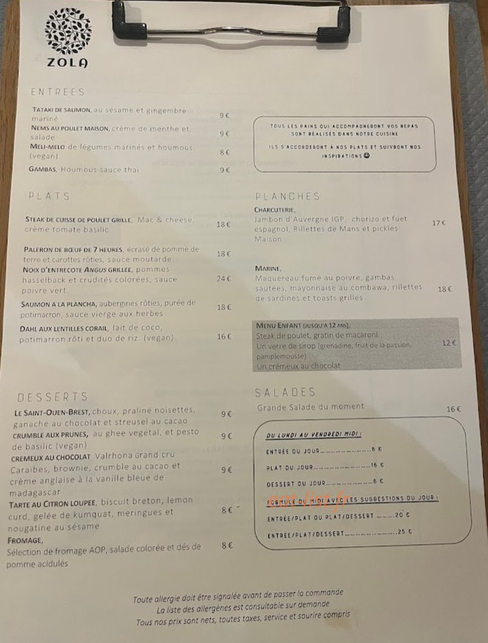 Zola — carte page 1