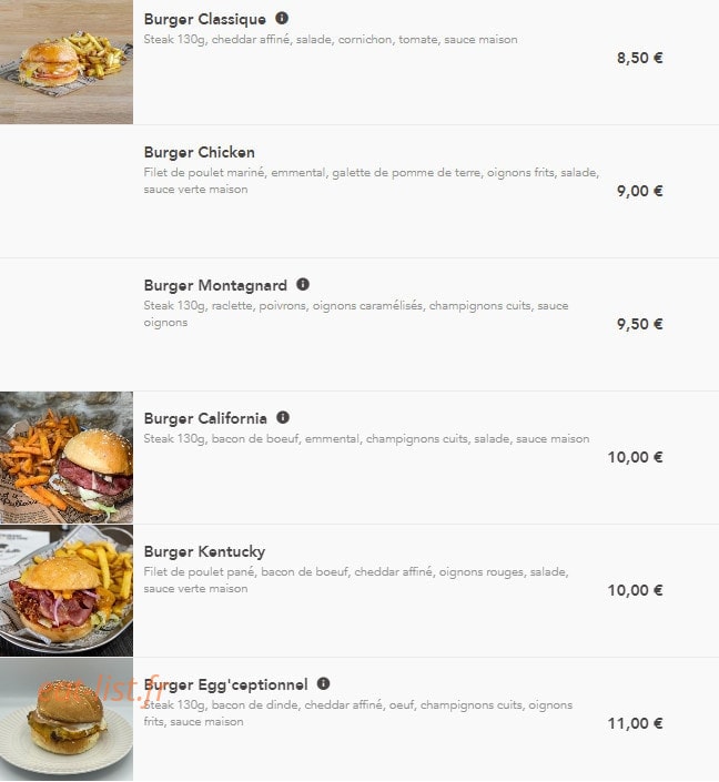 Home'lette — carte page 2