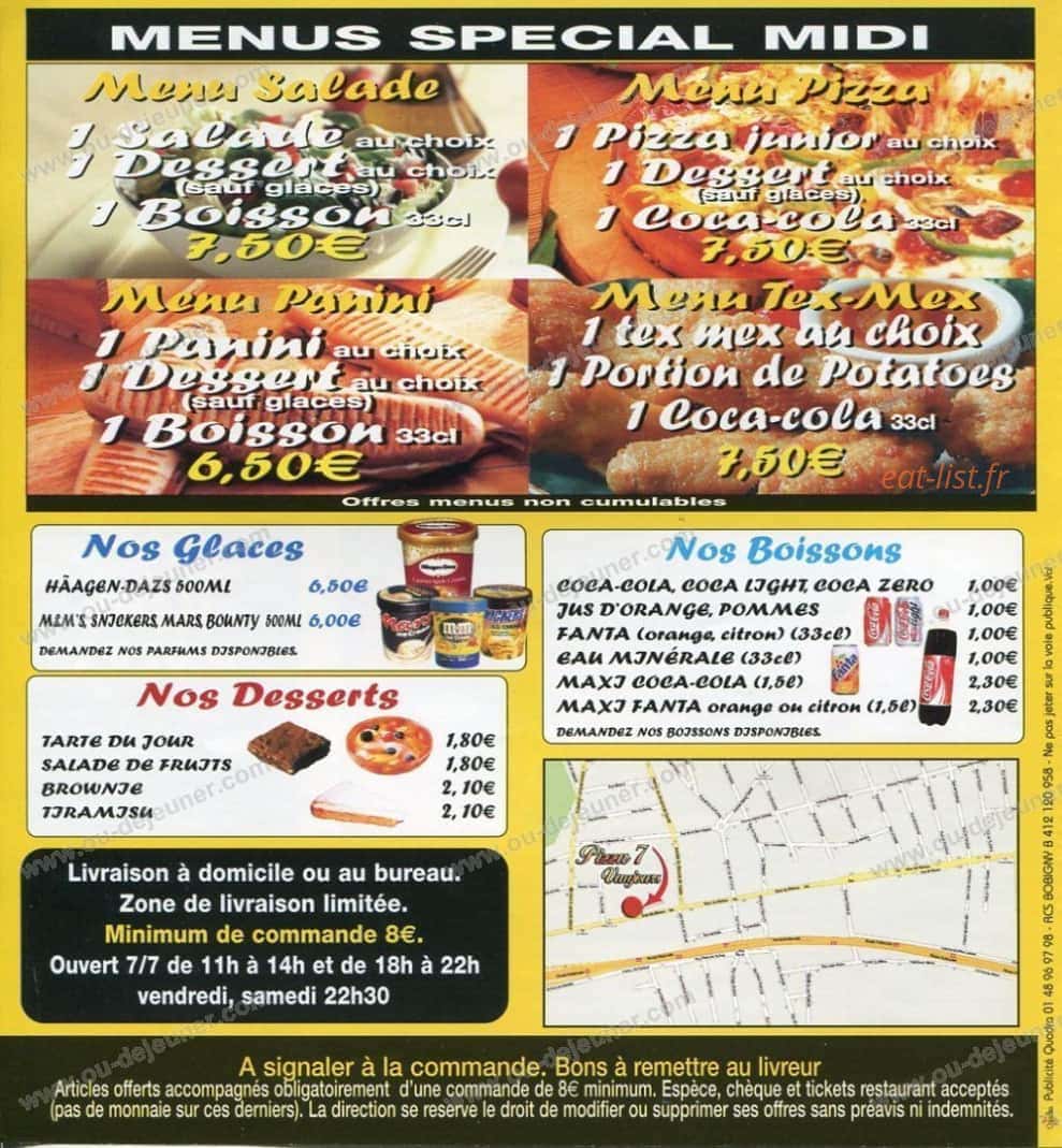 Pizza 7 Vaujours — carte page 5