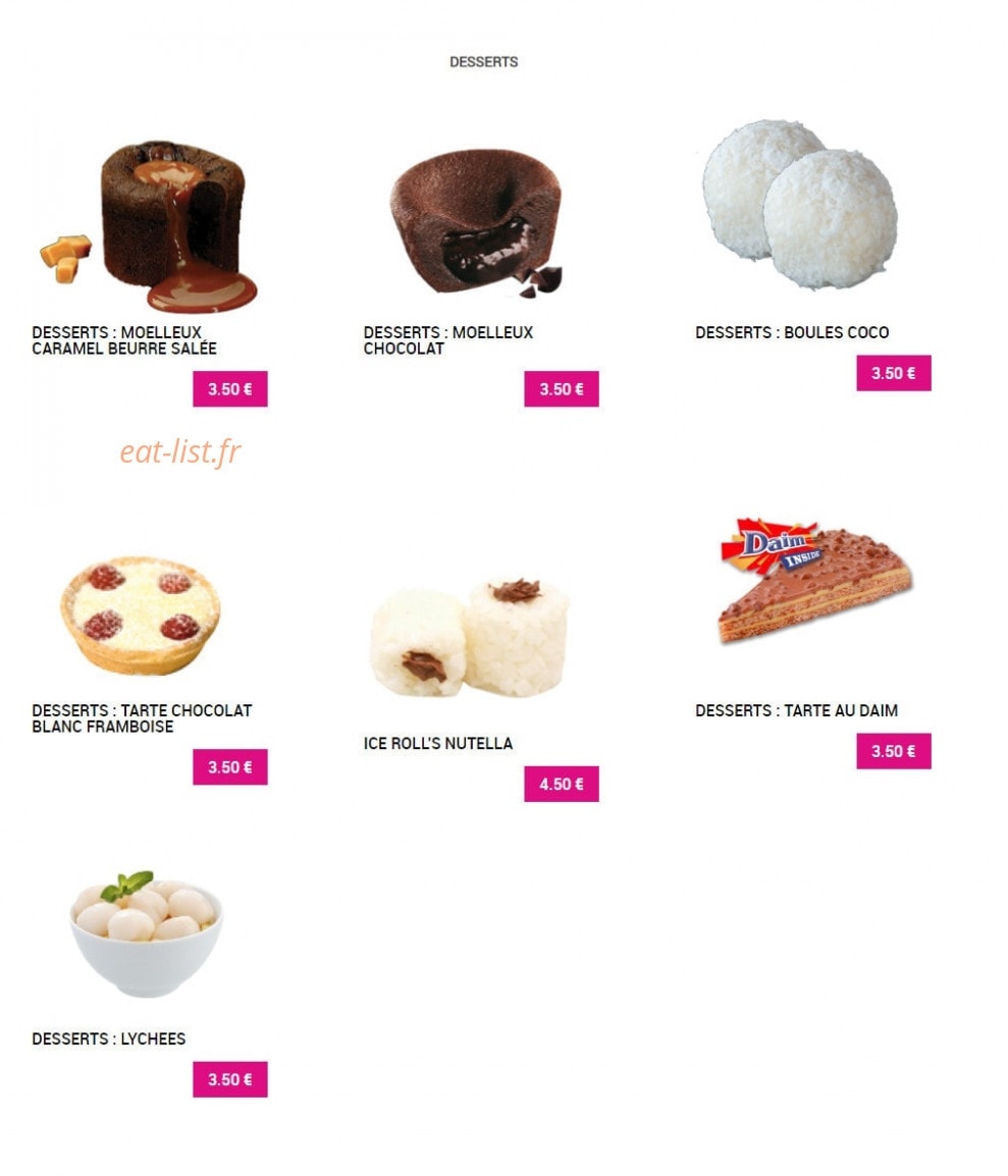 Sushi Plaza — carte page 19
