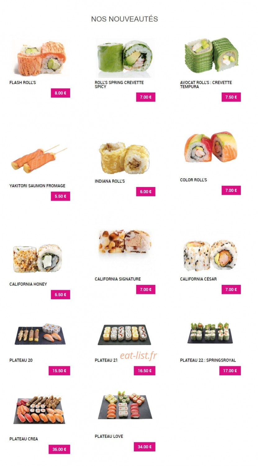 Sushi Plaza — carte page 16