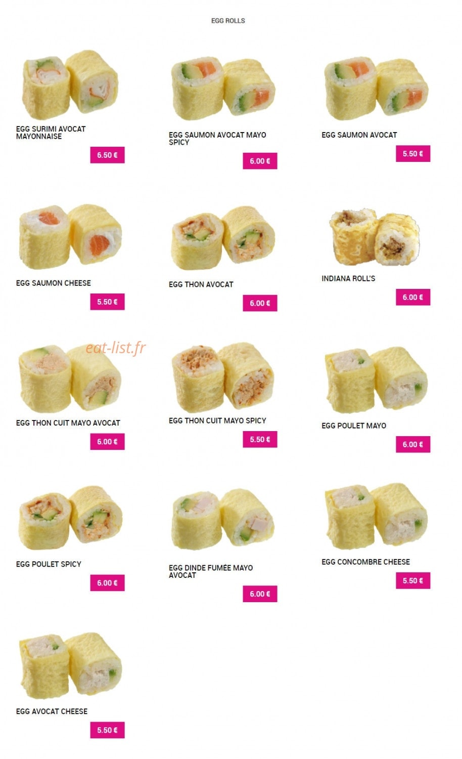 Sushi Plaza — carte page 17