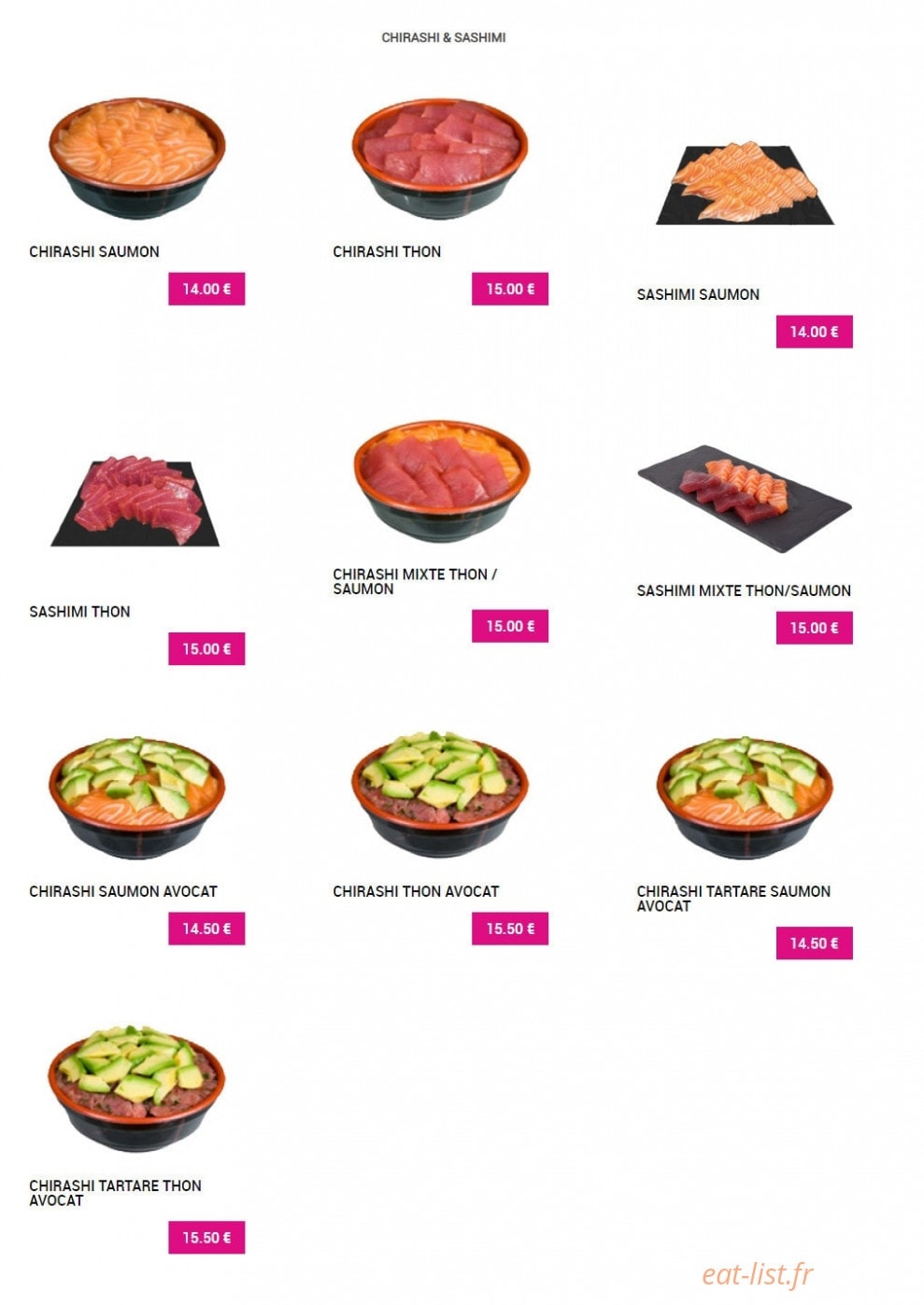 Sushi Plaza — carte page 14