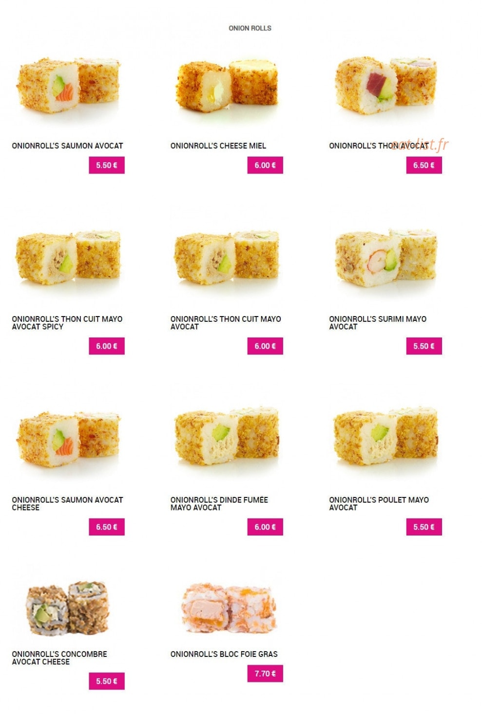 Sushi Plaza — carte page 12