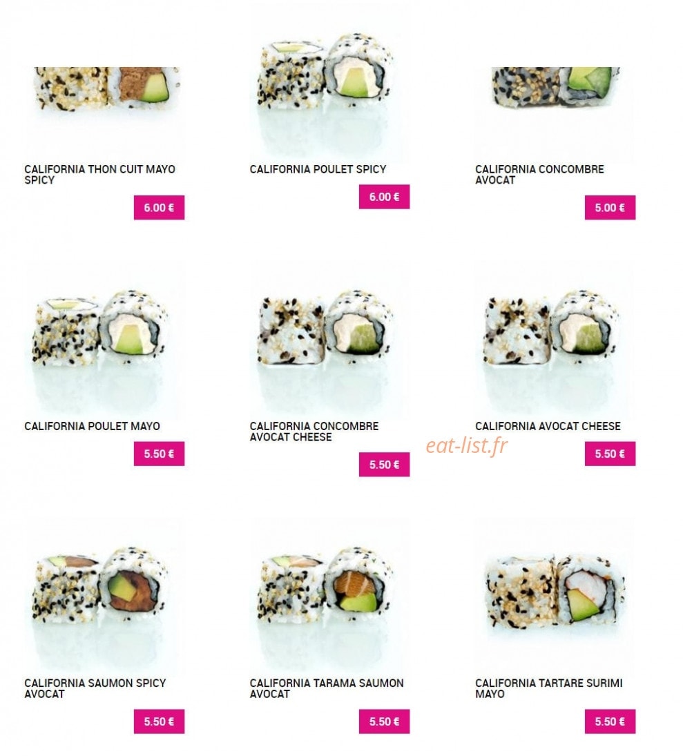Sushi Plaza — carte page 6