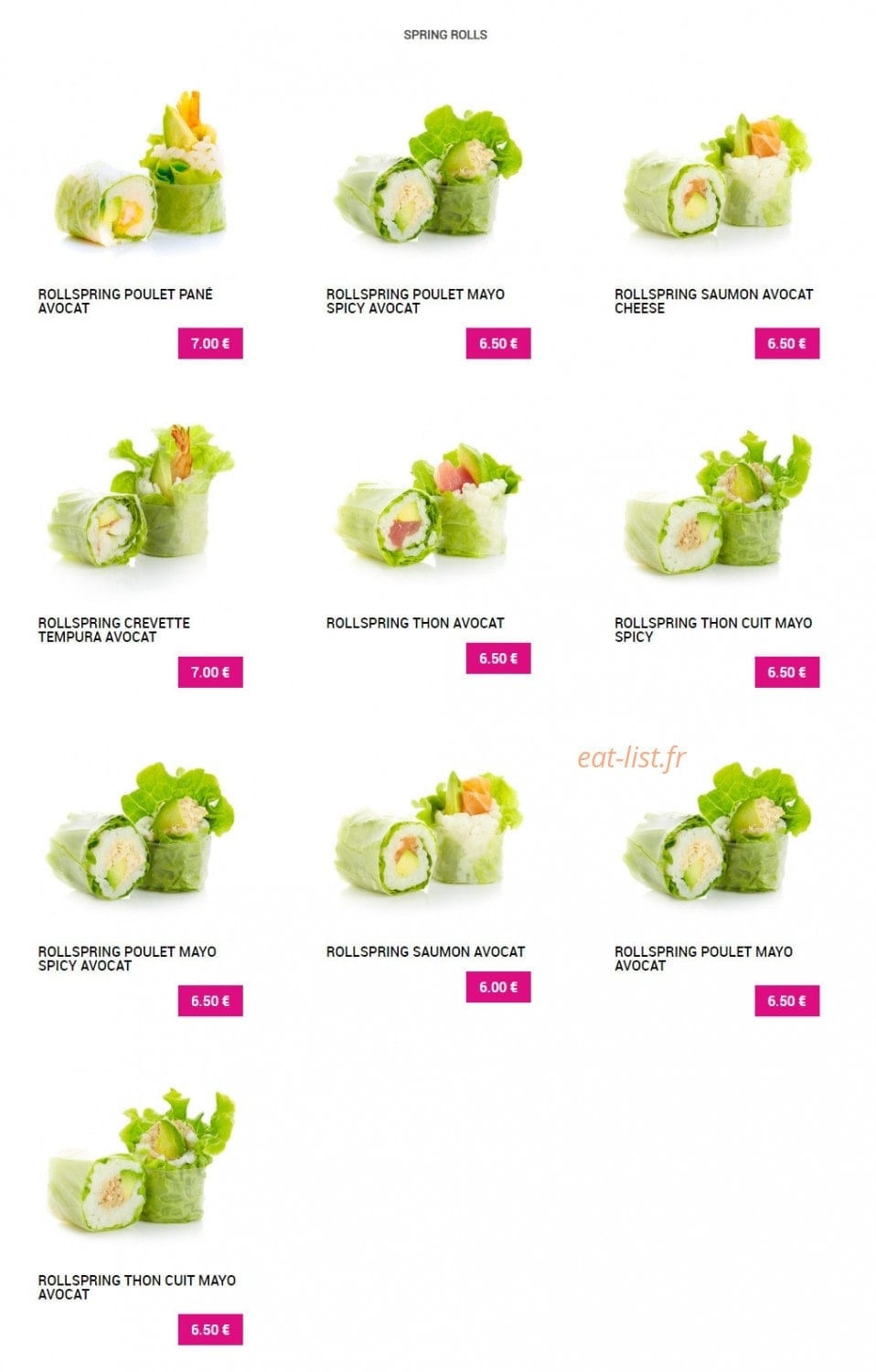 Sushi Plaza — carte page 11