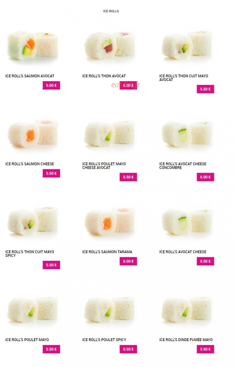 Sushi Plaza — carte page 7
