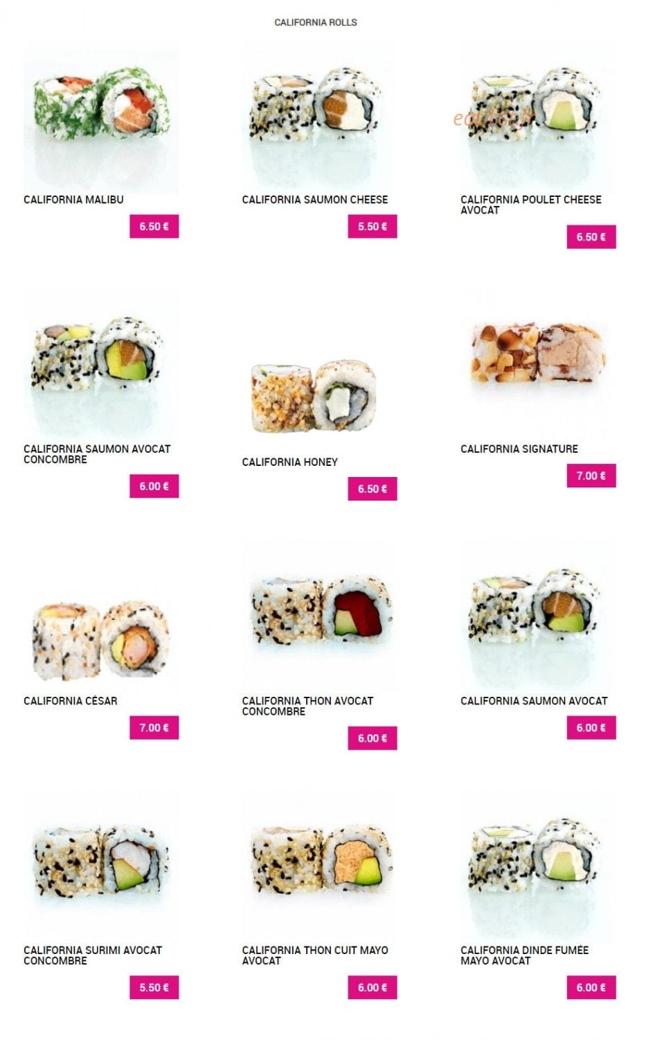 Sushi Plaza — carte page 5