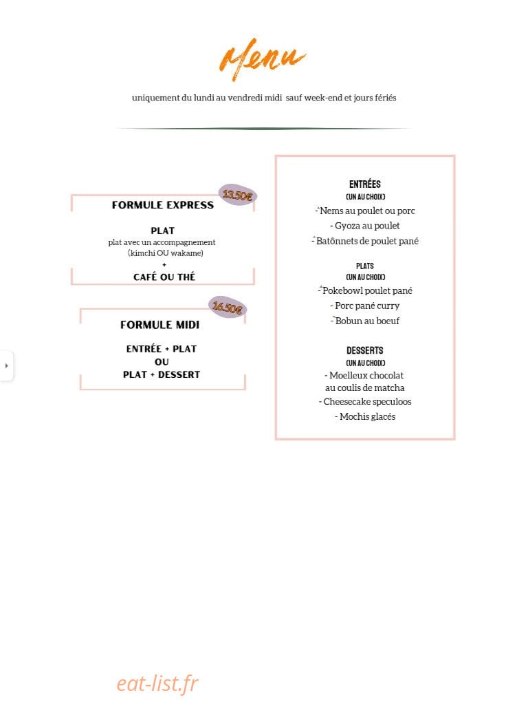 Asia bowl — carte page 3