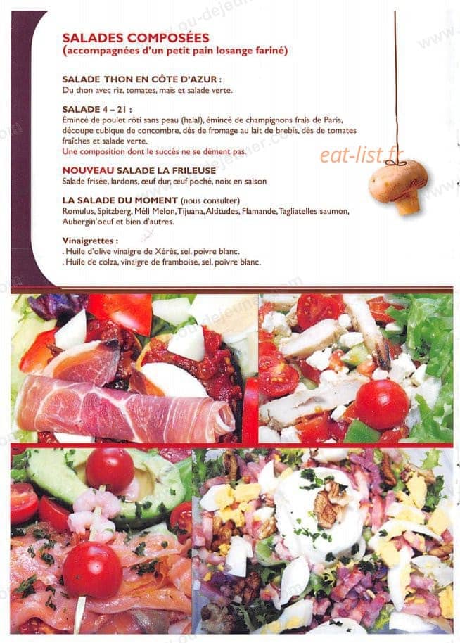 Entre 2 pains — carte page 4