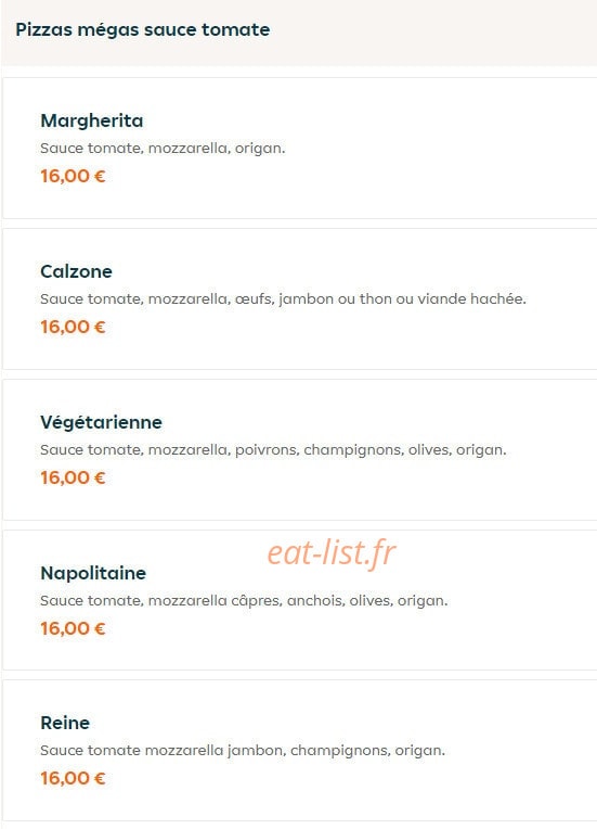 Escale food — carte page 11