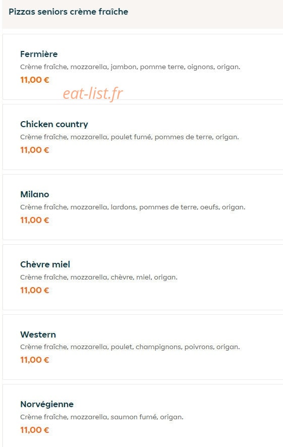 Escale food — carte page 9