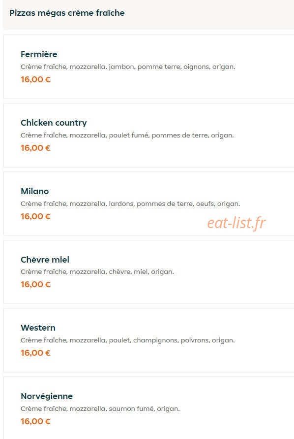 Escale food — carte page 13