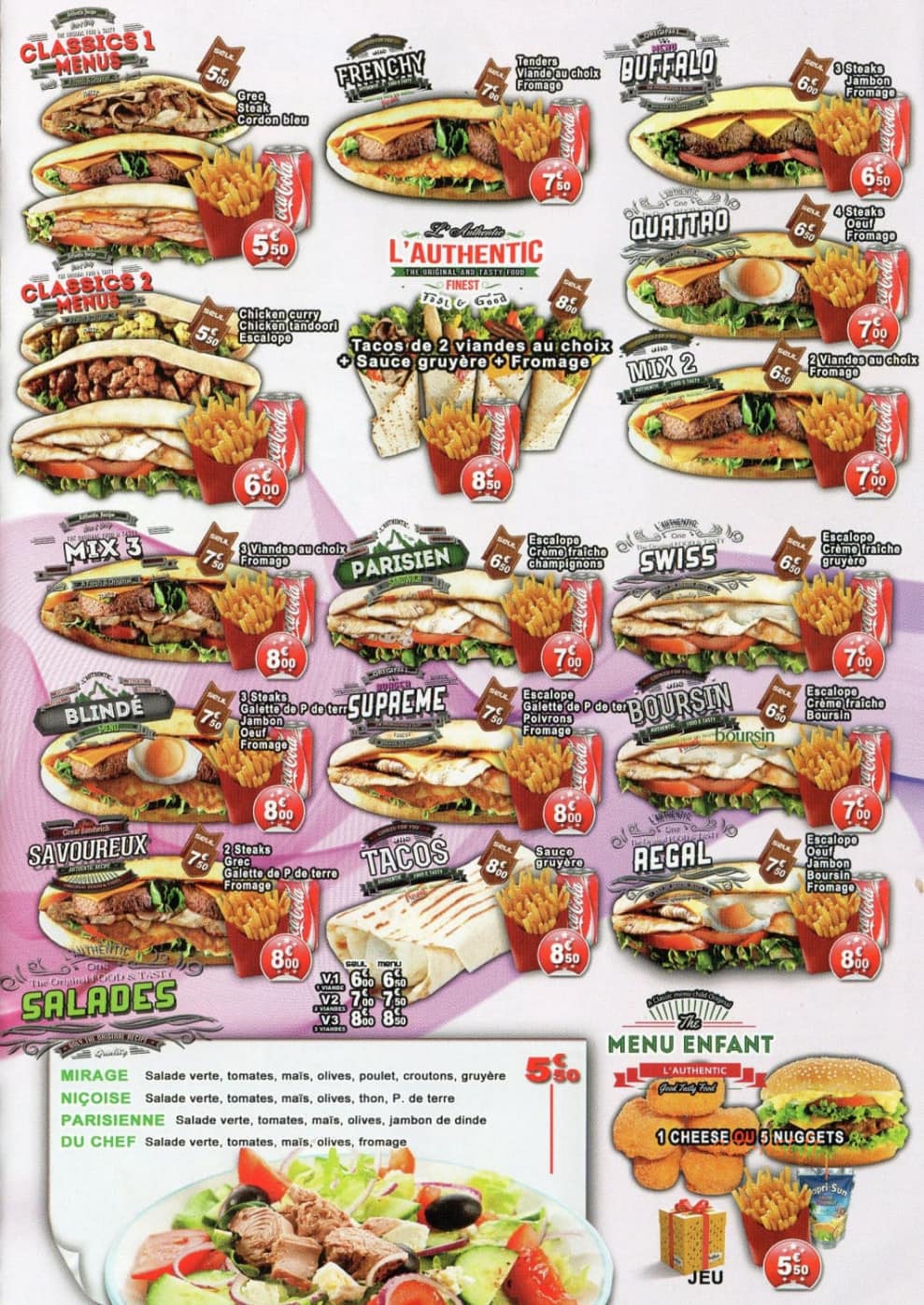 L’Authentic — carte page 1