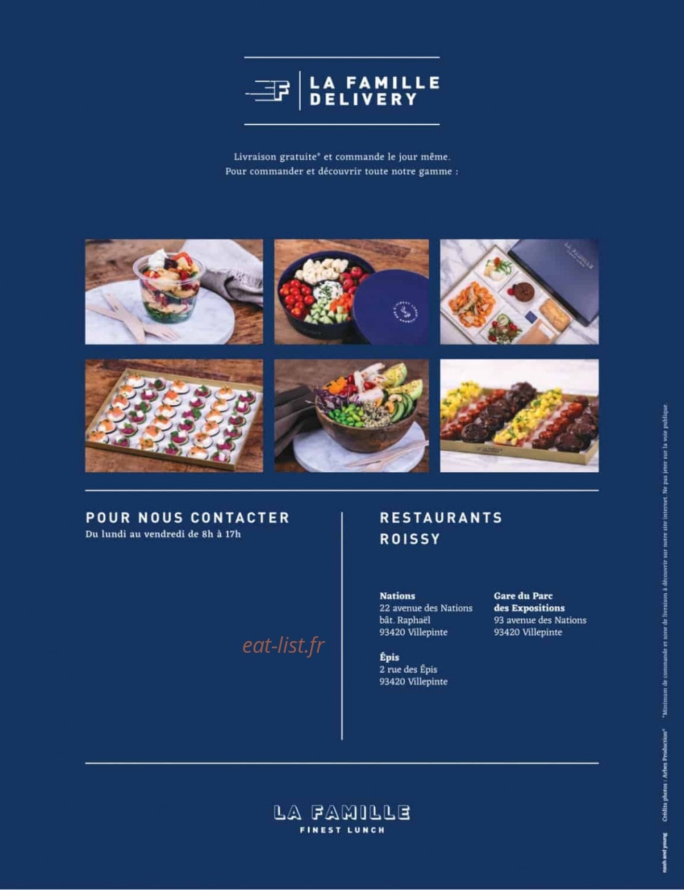 La Famille Finest Lunch — carte page 44