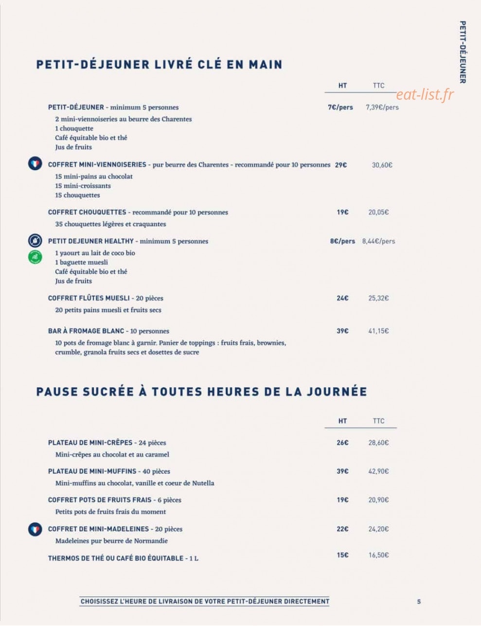 La Famille Finest Lunch — carte page 3