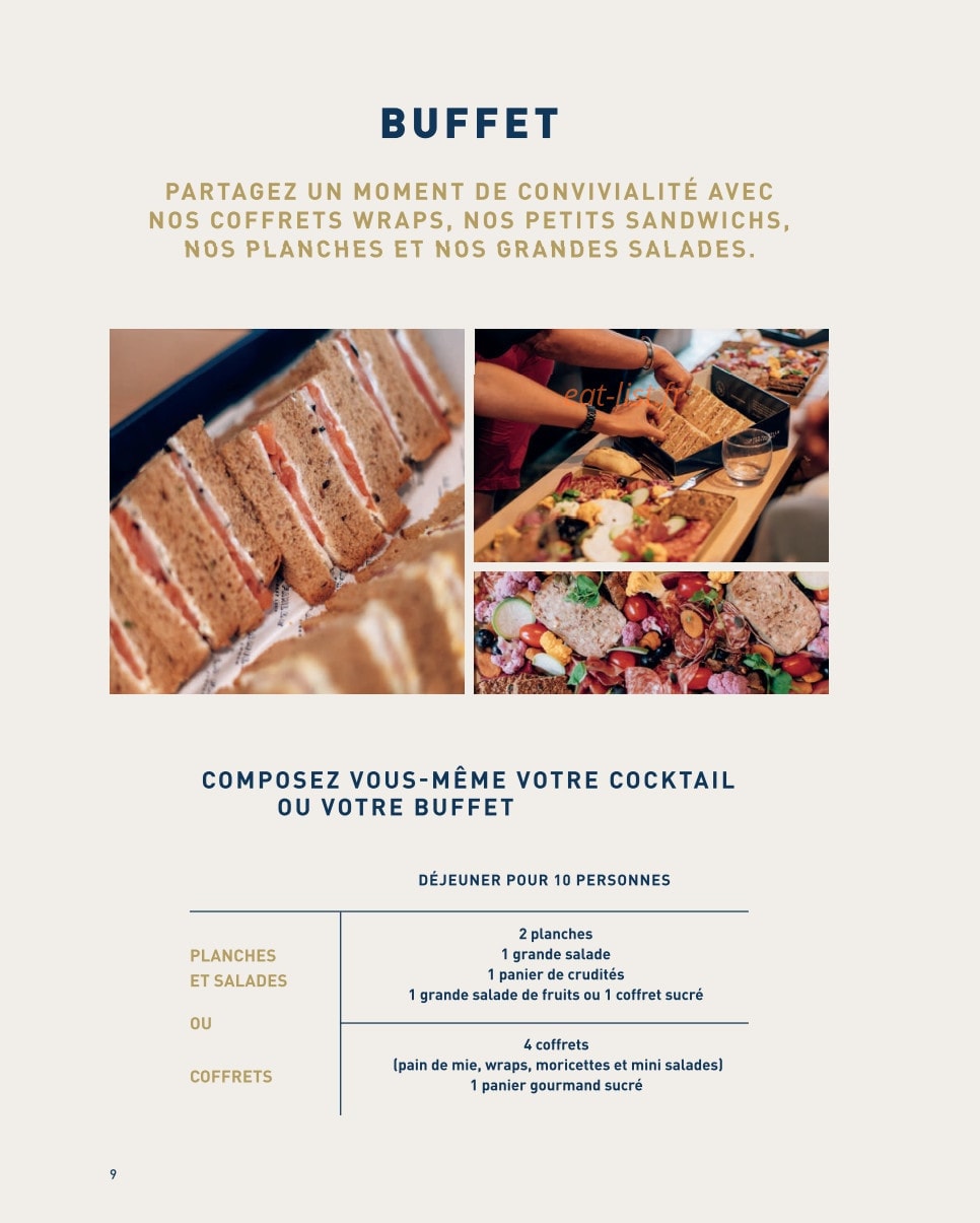La Famille Finest Lunch — carte page 6