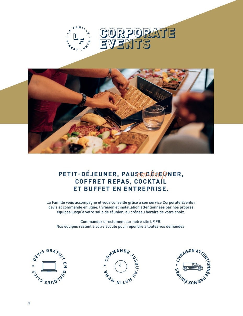 La Famille Finest Lunch — carte page 2