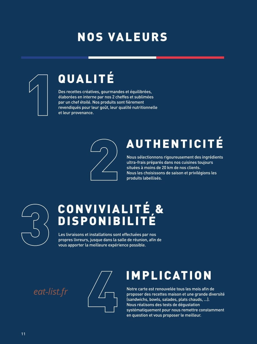 La Famille Finest Lunch — carte page 8