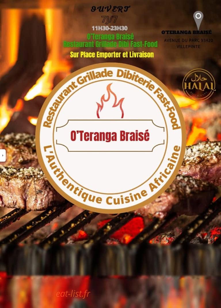 O'Teranga Braisé — carte page 1