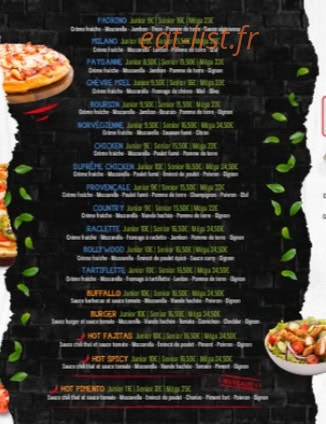 Padrino Pizza — carte page 3