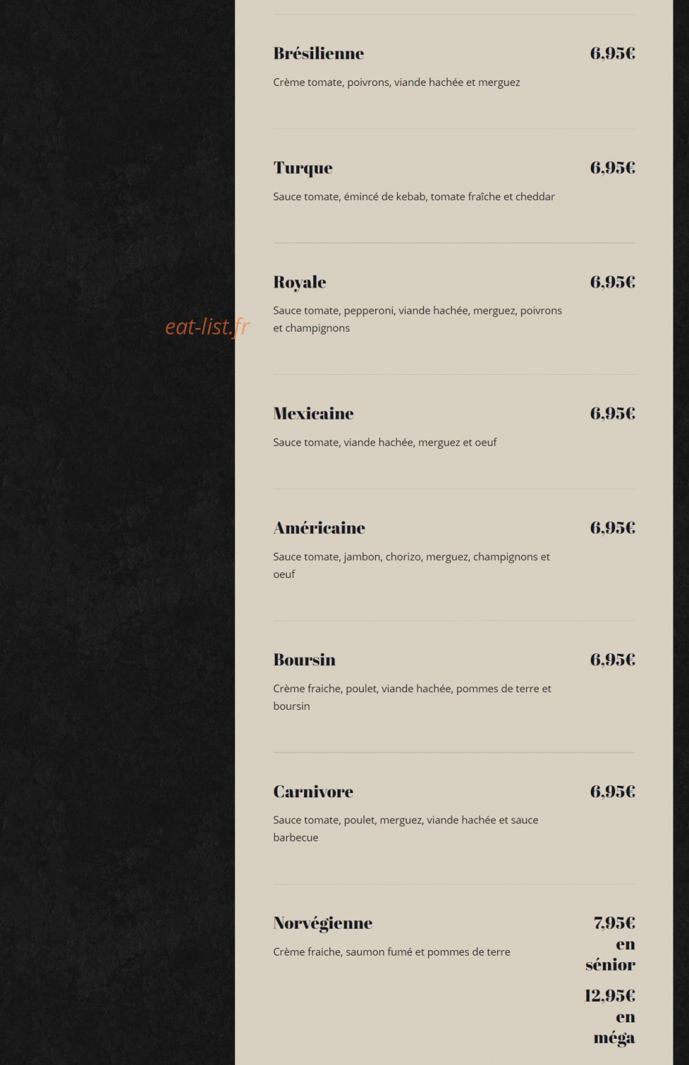 Pizza Party — carte page 3