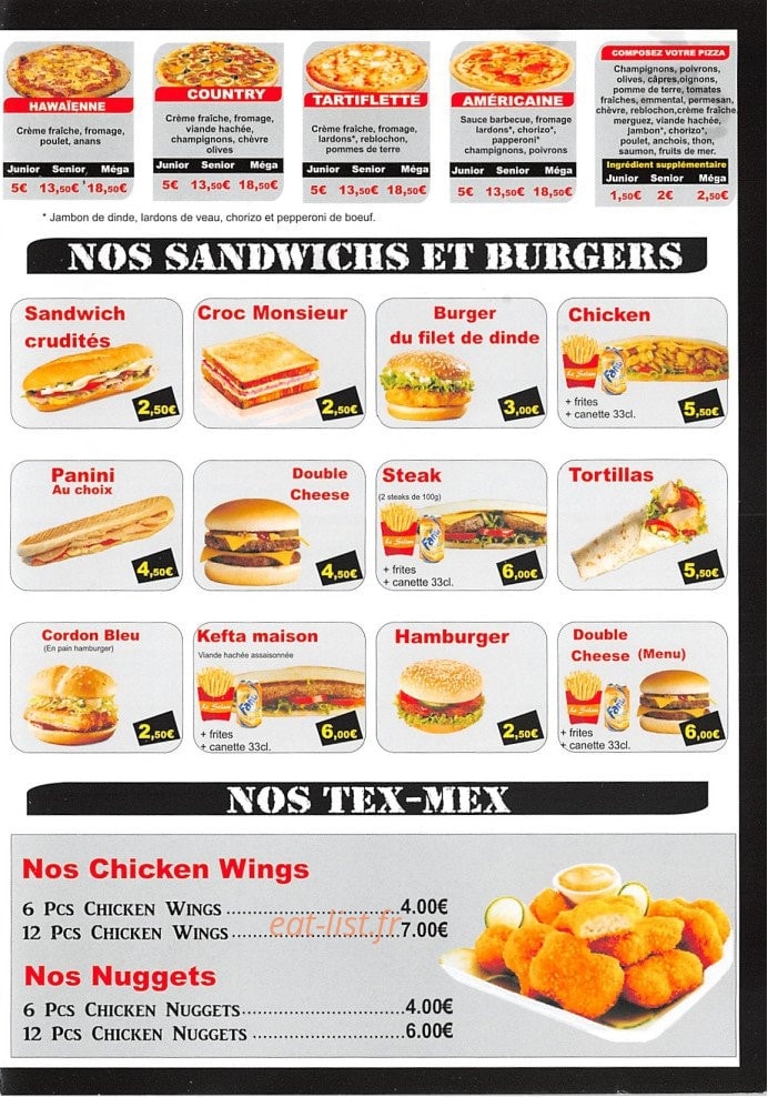 Pizzeria Noue — carte page 3