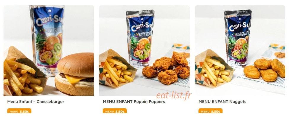 Chicken Spot — carte page 6