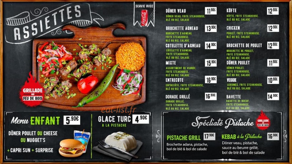 Pistache Grill — carte page 4